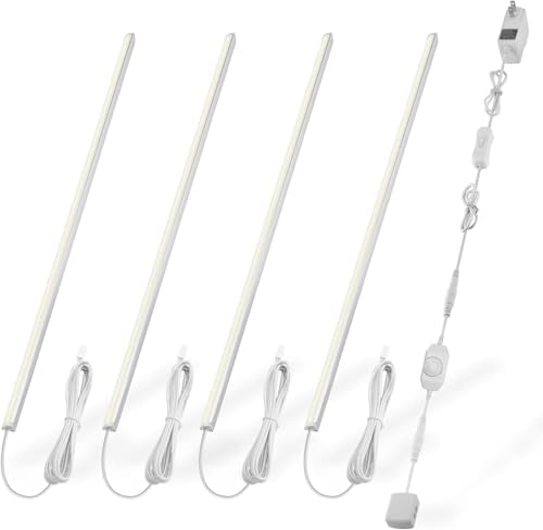 JUSJUBR Natural White 4 Pack Dimmable Shelf Lighting with Memory Function, 12 in - Image 18
