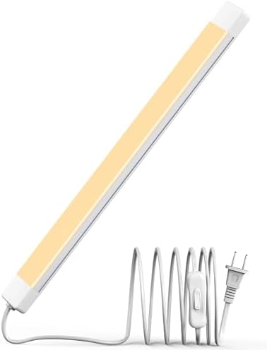 JUSJUBR Under Cabinet Lighting, 2pcs 12" 3000K Dimmable LED Closet Light, USB Pl - Image 21