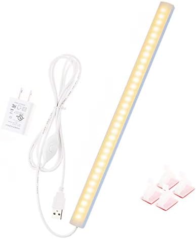 JUSJUBR 12-Inch Slim LED Under Cabinet Light with Memory Function, Warm White 30 - Image 2