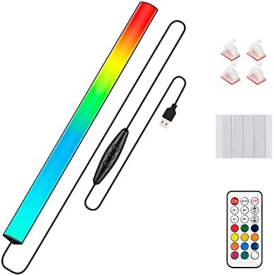 Under Monitor RGB Light Bar, LED Light for Desk Gaming Setup, USB Powered Keyboa - Image 2