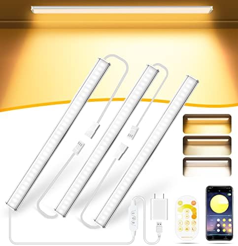 Under Cabinet Lights Plug-in Cold White 6000K, Dimmable LED Under Cabinet Lighti - Image 19