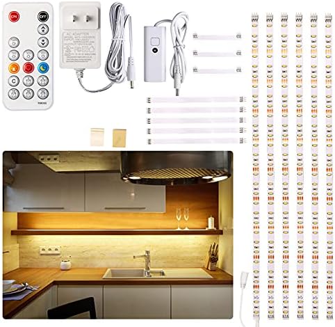 JUSJUBR 4PCS x 12inch Display Cabinet Lights Warm White, Dimmable LED Shelf Ligh - Image 20