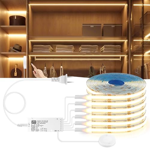 JUSJUBR Display Cabinet Lights, LED Shelf Lighting with Memory Function, 4x12 In - Image 20