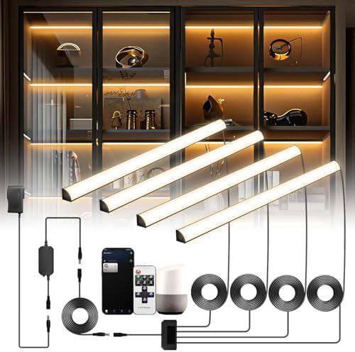 JUSJUBR 4x12 Inch Natural White 4500K Shelf Lights, Dimmable Shelf Lighting with - Image 16