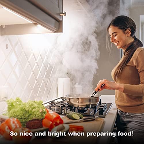 JUSJUBR Under Cabinet Lights Plug-in, 4 Pack x 12inch LED Under Cabinet Lighting - Image 3