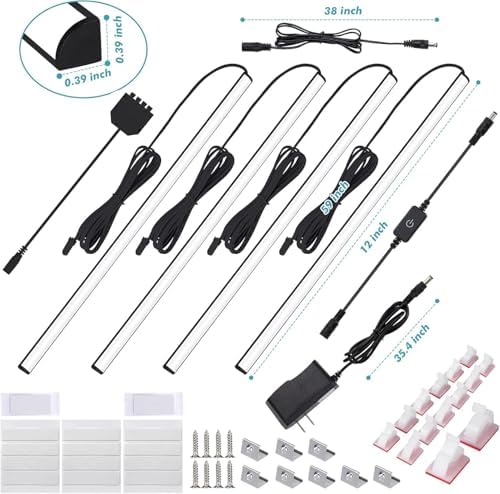 JUSJUBR Black Shell Display Case Lights, LED Lights for Display Case with Memory - Image 11