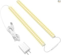 JUSJUBR Under Cabinet Lighting, 2pcs 12" 3000K Dimmable LED Closet Light, USB Pl - Image 1