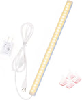JUSJUBR 12-Inch Slim LED Under Cabinet Light with Memory Function, Warm White 30 - Image 1