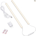 LED Under Cabinet Lighting, 2pcs x 12 Inch Dimmable, USB Plug-in Under Counter L - Image 1
