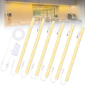 6PCS x 12 Inch Under Cabinet Lights Plug-in, Warm White 3000K Dimmable LED Under - Image 1
