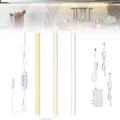 JUSJUBR Under Cabinet Lighting Plug in, 3 Pcs 12 Inch 3 Color Temperature Under  - Image 1
