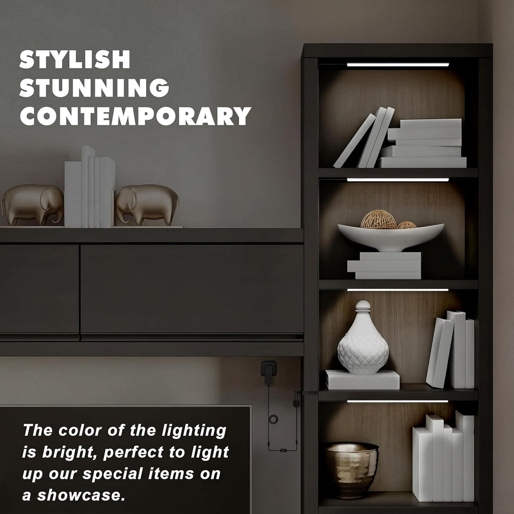 JUSJUBR Black Shell Display Case Lights, LED Lights for Display Case with Memory - Image 12
